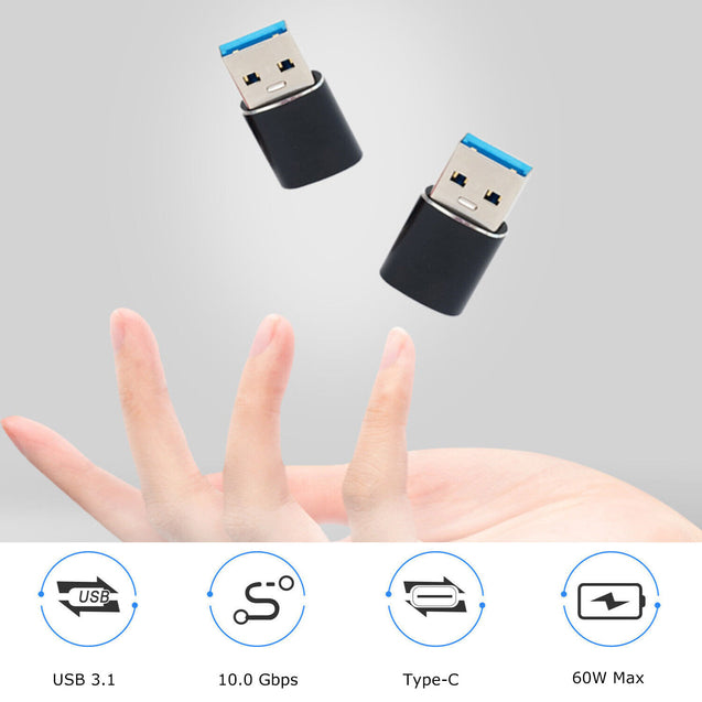 Type-C Female to USB USB-A Male Converter Adapter For iPhone 15, Samsung Phones