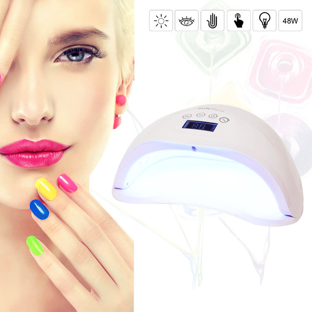 48W Professional 24 LED UV Nail Lamp Dryer Gel Polish Light Curing Machine US