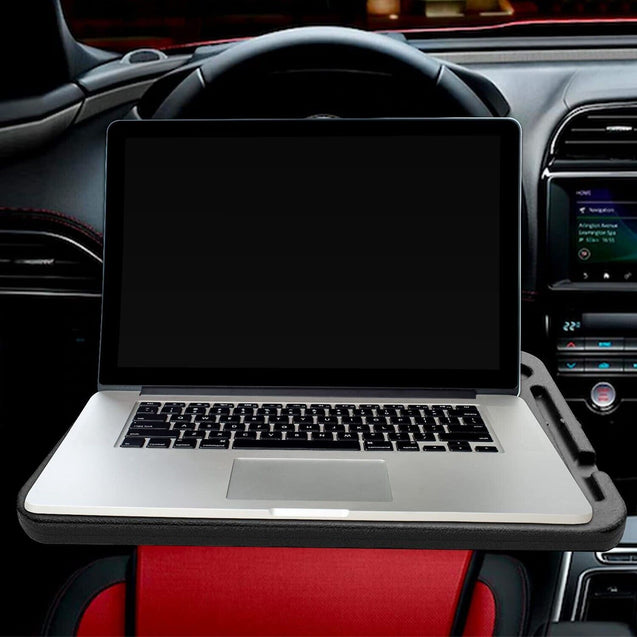Car Steering Wheel Tray Desk Two Sided For Laptop Drink Food Work Table Holder