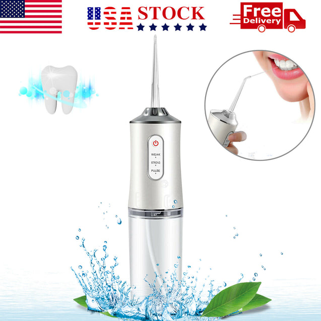 Cordless Water Flosser Dental Oral Irrigator Travel Teeth Cleaner Floss Pick