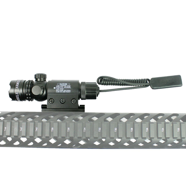 Hunting rifle Green Laser Sight Dot Scope Adjustable with 2 Switch - Mounts