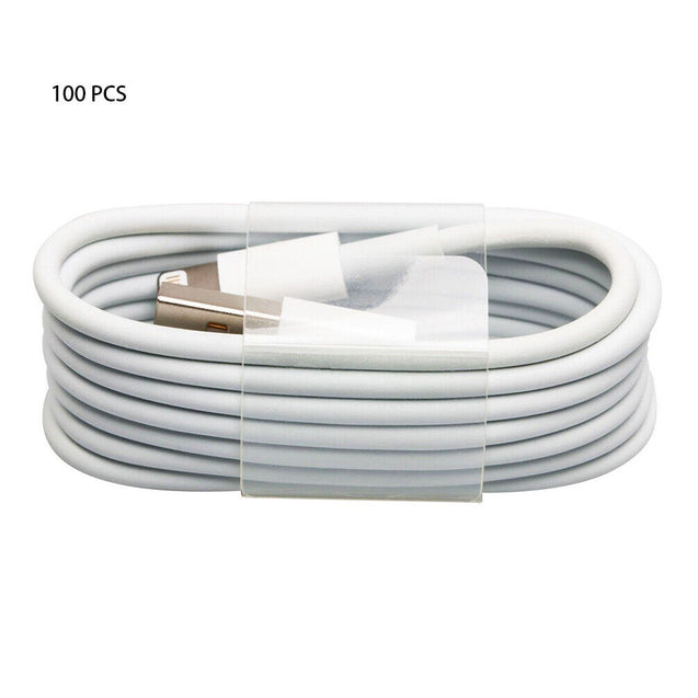 Wholesale 100PCS 3ft 8 Pin USB Charger Cord Cable For iPhone 13 12 11 X 8 7 6 5