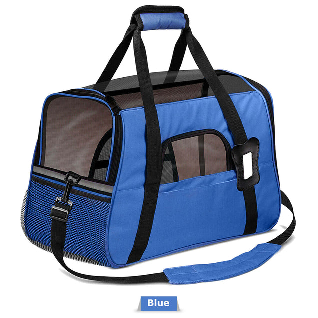 Pet Dog /Small Cat Carrier Soft Sided Comfort Bag Travel Case Airline Approved