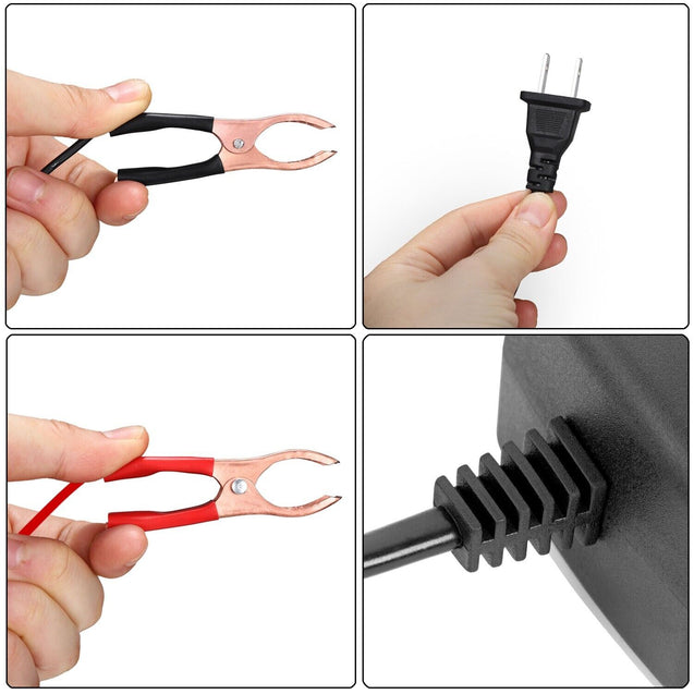 2PCS Car Battery Charger Maintainer 12V Trickle RV for Truck Motorcycle ATV Auto