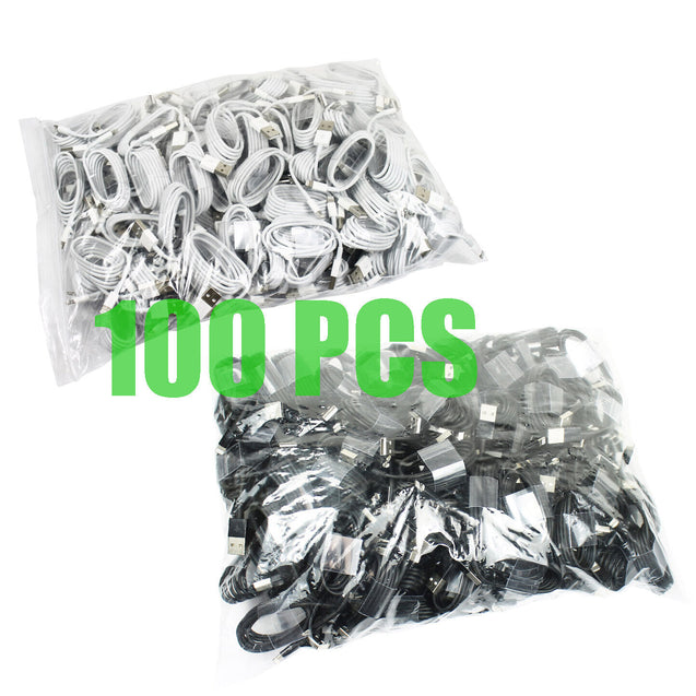 Wholesale 100PCS 3ft 8 Pin USB Charger Cord Cable For iPhone 13 12 11 X 8 7 6 5