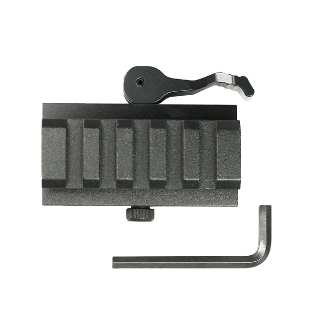 Quick Release  .5" Low Profile Riser QR Block Mount for Picatinny / Weaver Rail