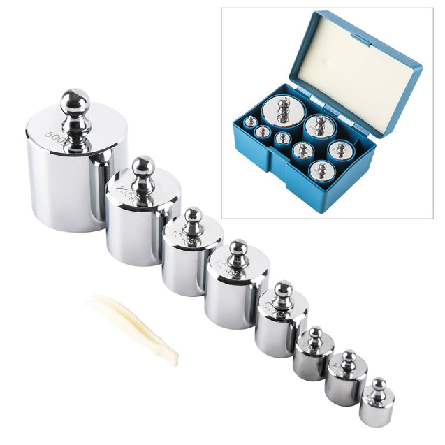 8 pcs calibration weight set 10g 20g 50g 100g 200g 500g - 1000g 1Kg total weight