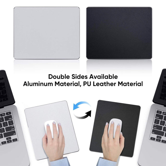 Aluminum Metal Mouse Pad Mat Smooth Magic Ultra Thin Double Side Mouse Mat