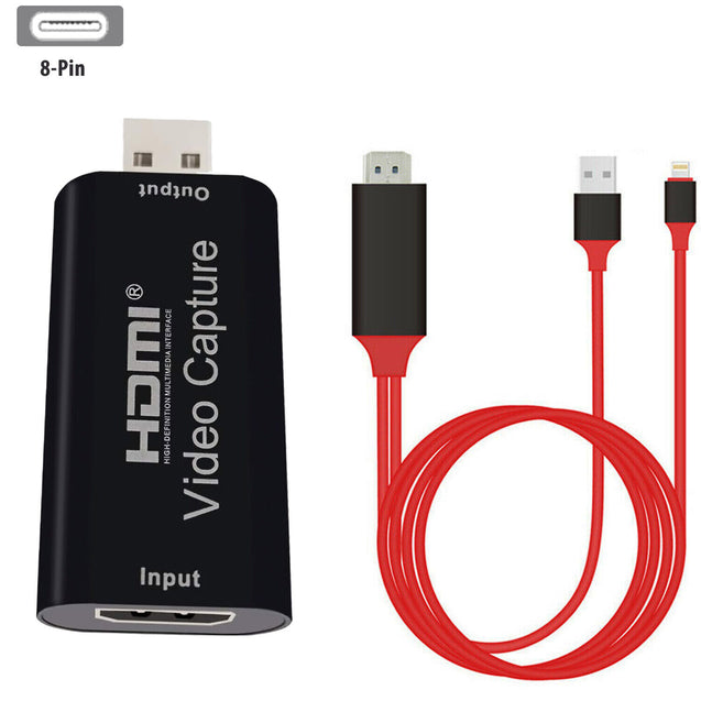 HDMI to USB2.0 Video Capture Card 1080P Recorder Phone Game/Video Live Streaming