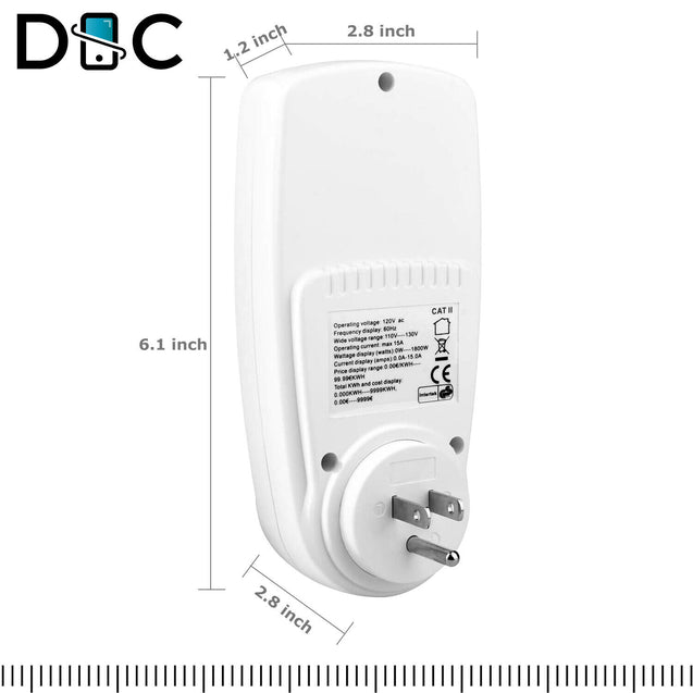 Digital Power Saving Energy Monitor Watt Amp Volt KWh Meter Electricity Analyzer