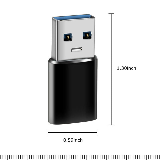 Type-C Female to USB USB-A Male Converter Adapter For iPhone 15, Samsung Phones