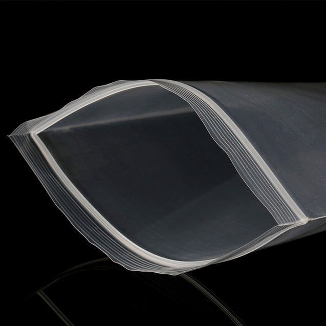 Clear Resealable Bag Plastic Zip Seal Bags Poly Zipper 2.07mil / 2.26mil