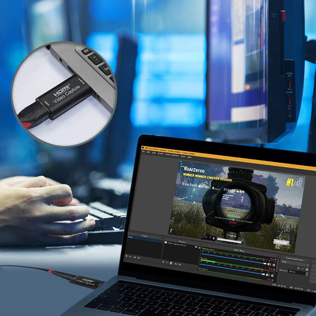 HDMI to USB2.0 Video Capture Card 1080P Recorder Phone Game/Video Live Streaming