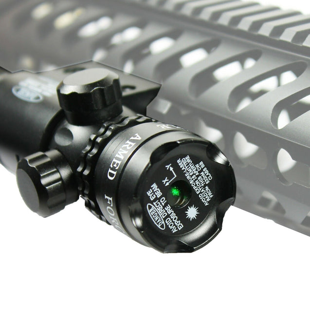 Hunting rifle Green Laser Sight Dot Scope Adjustable with 2 Switch - Mounts