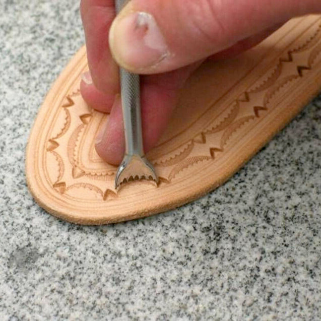 20PCS Leather Tools Working Saddle Making Set Carving Craft Stamps Punch DIY