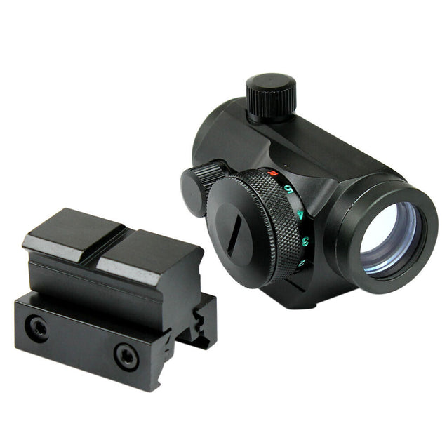 3-9X40 Illuminated Rifle Scope with Red Laser & 5 MOA Dot Sight