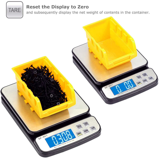 110 LB x 1g Digital Scale Postal Shipping Scale AC Adapter Battery SF-801