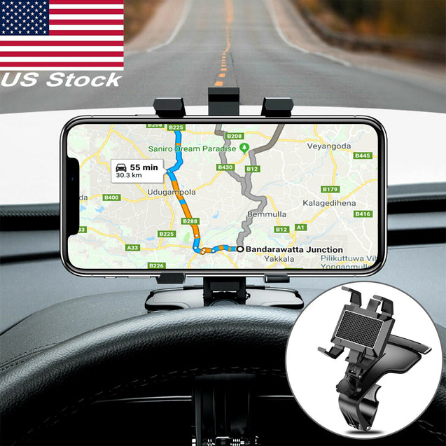Universal Car Dashboard 360° Rotation Mobile Phone Holder Stand Mount Bracket US