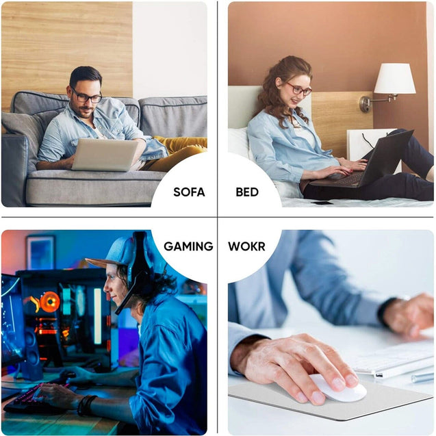 Aluminum Metal Mouse Pad Mat Smooth Magic Ultra Thin Double Side Mouse Mat