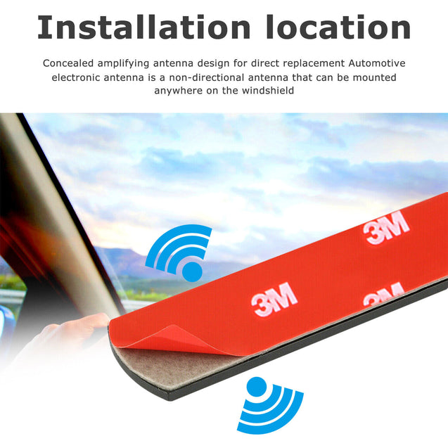 Car Radio Stereo Hidden Antenna Stealth FM AM For Vehicle Truck Motorcycle Boat