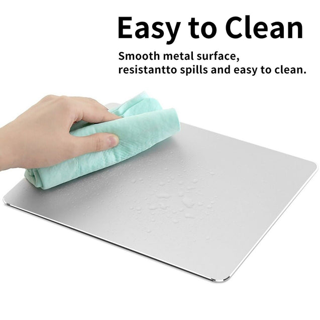 Aluminum Metal Mouse Pad Mat Smooth Magic Ultra Thin Double Side Mouse Mat