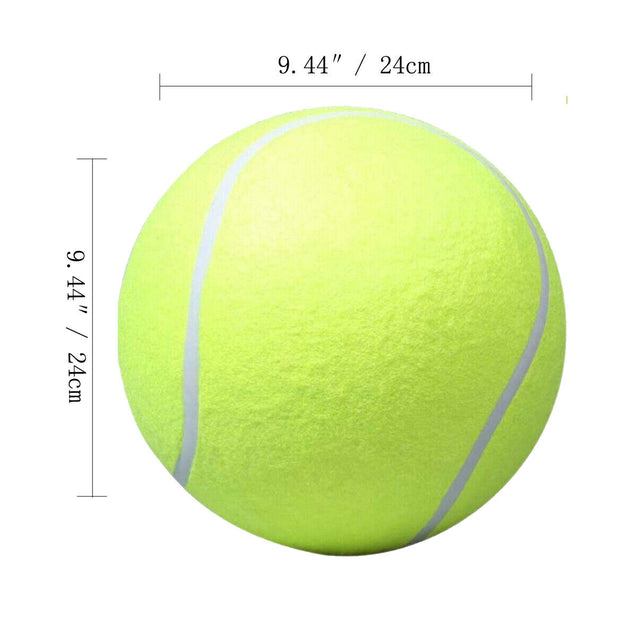 Jumbo 9.5" Large Pet Dog Tennis Ball Thrower Chucker Launcher Play Toy w/ Pump