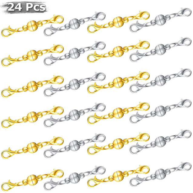 Magnetic Lobster Claw Lock Clasps DIY Necklace Bracelet Jewelry Hook Extender