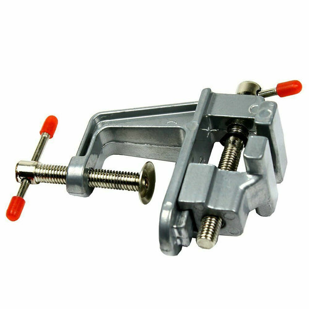 3.5" Miniature Vise Small Jewelers Hobby Clamp On Table Bench Tool Vice Aluminum