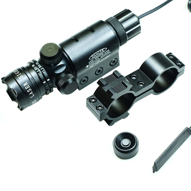 Hunting rifle Green Laser Sight Dot Scope Adjustable with 2 Switch - Mounts