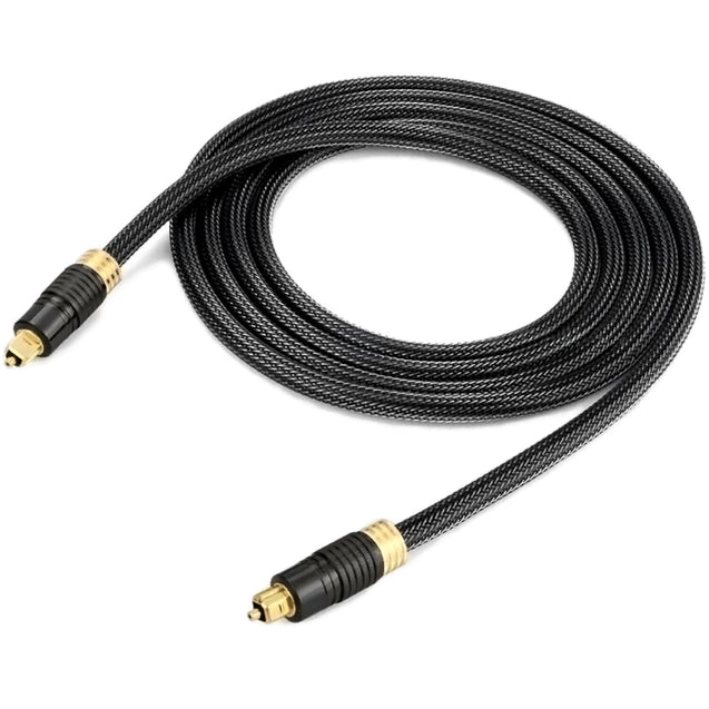 Braided Toslink Digital Fiber Optic Optical Audio Cable SPDIF Dolby DTS