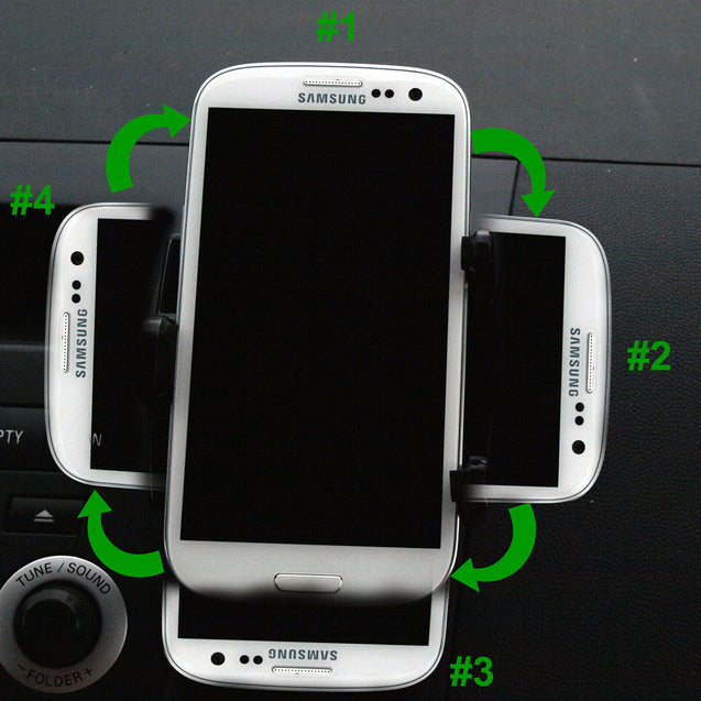 Universal Adjustable Car Air-Vent Phone Mount Dock Holder for Phone GPS