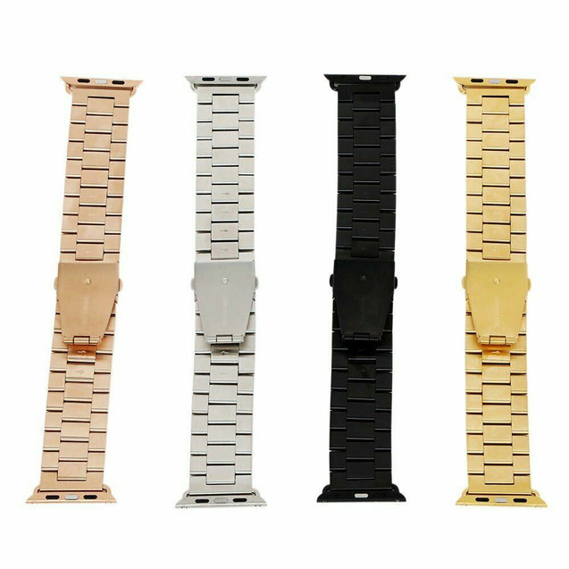 Stainless Steel Wrist Band Clasp for Apple Watch Series 4/3/2/1 iWatch 38/42mm