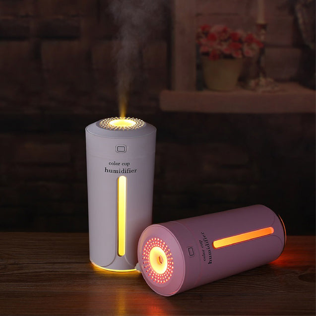 Portable USB Mini Ultrasonic Color Change Humidifier Air Diffuser Mist Purifier