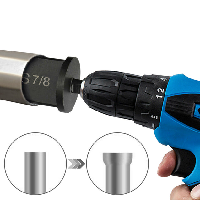 6PC Swaging Tool Drill Bit Set Air Conditioner Copper Pipe Flaring Tube Expander