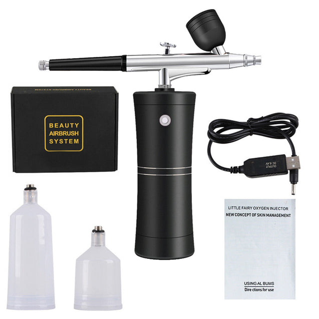 Portable Air Compressor Kit Air-Brush Paint Spray Gun Nail Tattoo Art Airbrush