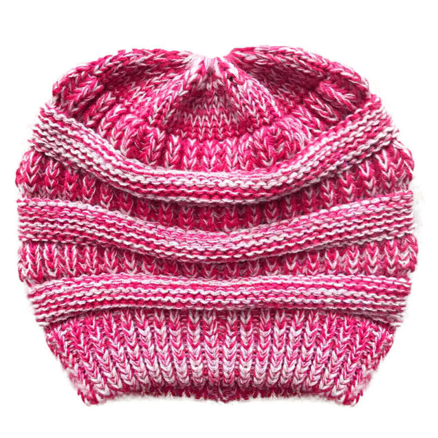Women's Bubble Knit Slouchy Baggy Beanie Oversize Winter Hat Ski Cap Stylish and