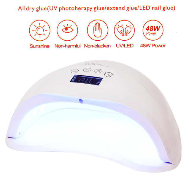 48W Professional 24 LED UV Nail Lamp Dryer Gel Polish Light Curing Machine US