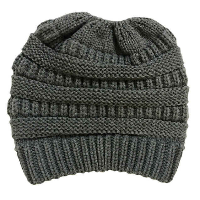 Women's Bubble Knit Slouchy Baggy Beanie Oversize Winter Hat Ski Cap Stylish and