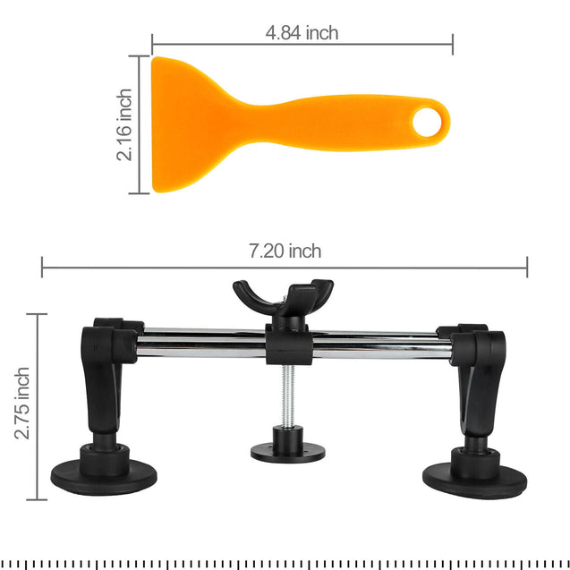 Car Paintless Dent Puller Tabs Bridge Lifter Body Repair Hail Removal Tool Kit