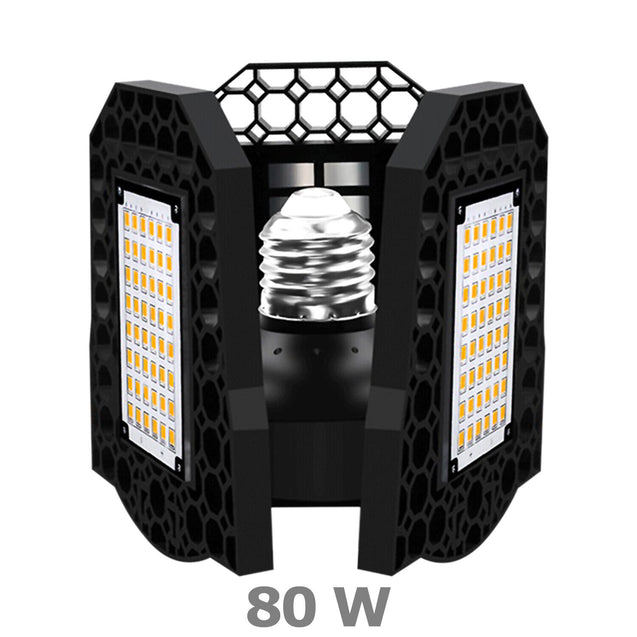 Super Bright 60W/80W 8000LM Deformable LED Garage Light Shop Ceiling Lights Bulb
