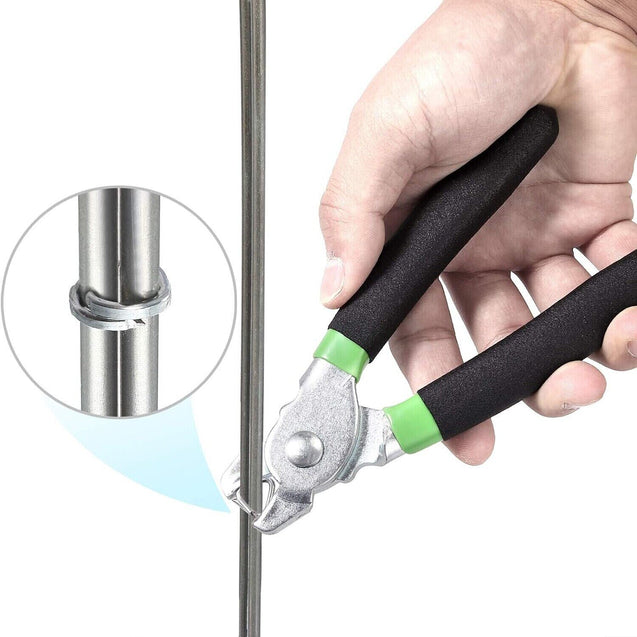 Straight Hog Ring Pliers 240PCS 3/4 1/2 3/8 inch Rings Kit Upholstery Seat Cover