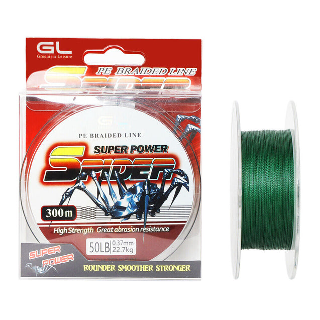 Super Strong 300-1000M PE Braided Fishing Line 10LB-50LB Multifilament PE Lines