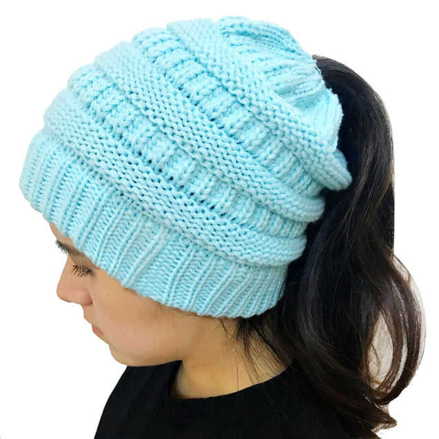 Women's Bubble Knit Slouchy Baggy Beanie Oversize Winter Hat Ski Cap Stylish and