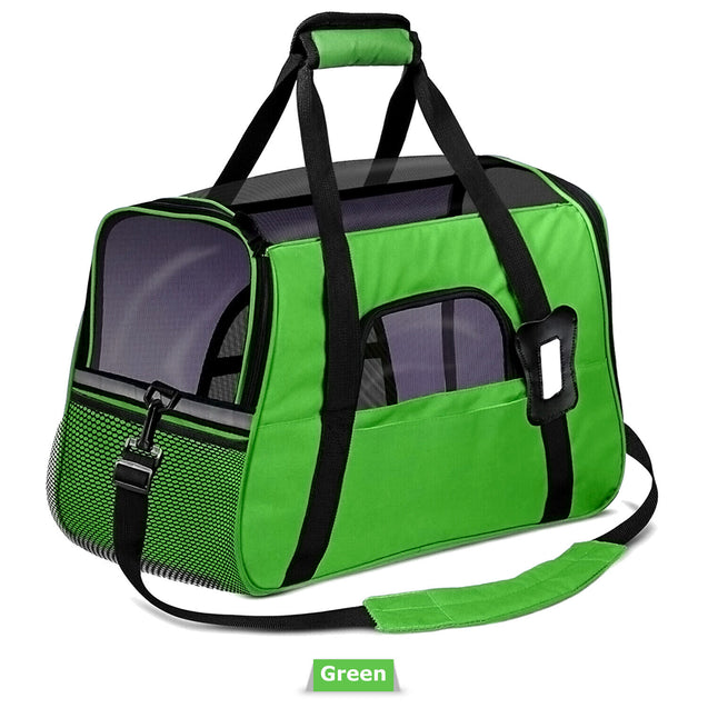 Pet Dog /Small Cat Carrier Soft Sided Comfort Bag Travel Case Airline Approved