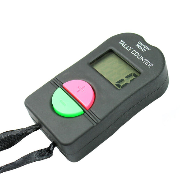 Tally Counter Electronic Counts Up or Down with Strap Golf Gym Security running