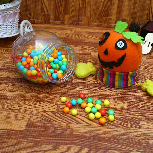 Cute Candy Jar Gift Ghost Pumpkin Bottle Party Room Table Decoration Halloween