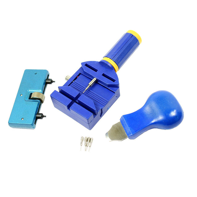 Watch Repair Tool Kit - Case Opener Opener Knife Link Pin Remover w/ Extra Pins