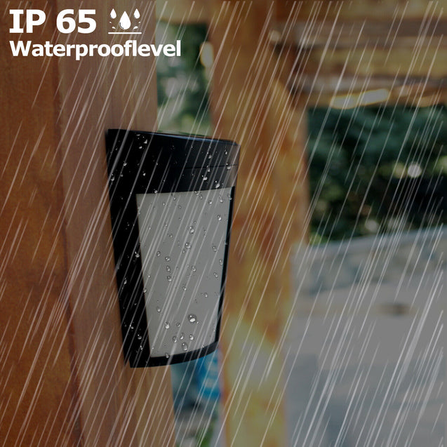 Solar Power 6LED Wall Mount Light Outdoor Garden Path Fence Yard Patio Lamp