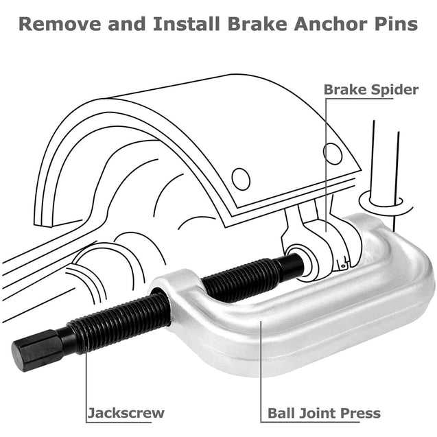 Heavy Duty 4 in 1 Ball Joint Press & U Joint Removal Tool Kit w/ 4 x 4 Adapters