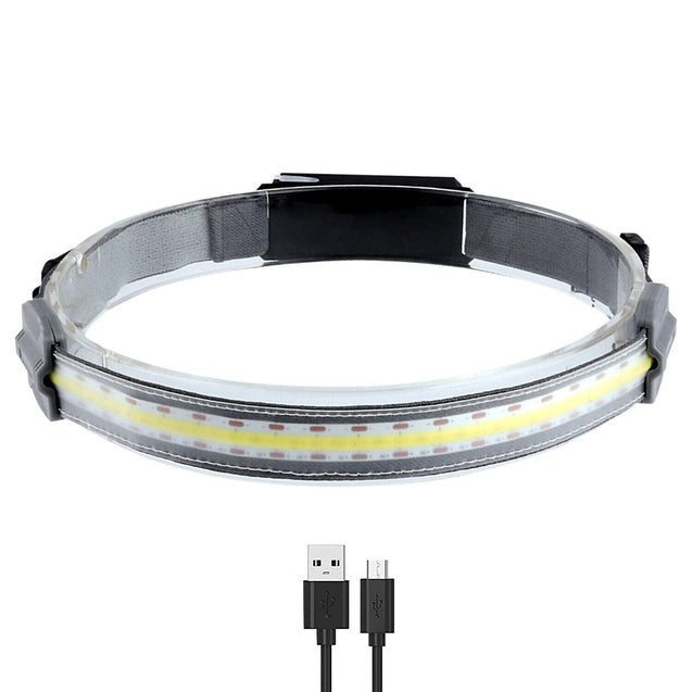 Battery LED Headlamp Headlights Torch Flashlight Work Light Bar Head Band Lamp